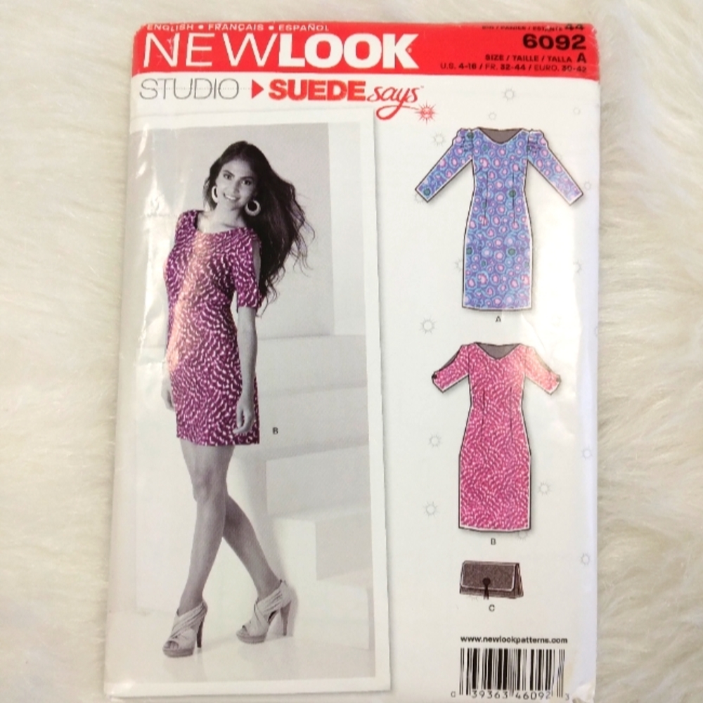 New Look Studio Suede Says 6092 Misses dress & bag